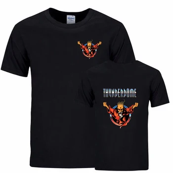 Футболка Thunderdome, уличная одежда в стиле Харадзюку, Мужская Женская футболка для мальчиков и девочек, крутая футболка с коротким рукавом и круглым вырезом и принтом, топы, подарочная летняя рубашка