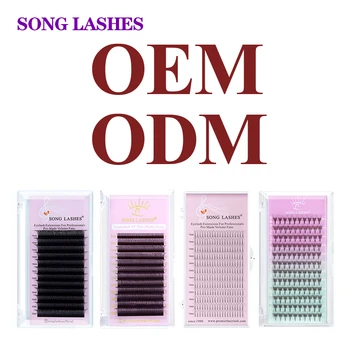 Частные марки Для наращивания ресниц, готовый вентилятор для наращивания ресниц OEM/ODM