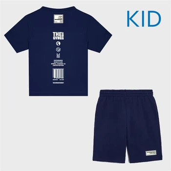 THEGIVINGMOVEMENT/ Летние Детские комплекты Спортивной одежды Для маленьких девочек, Комплекты одежды для мальчиков, Футболки + шорты, 2 предмета, для детей от 3 до 12 лет